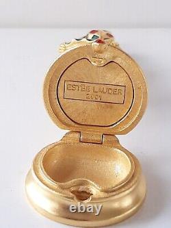 2001 Estee Lauder Golden Pirouette Compact de Parfum Solide Rare