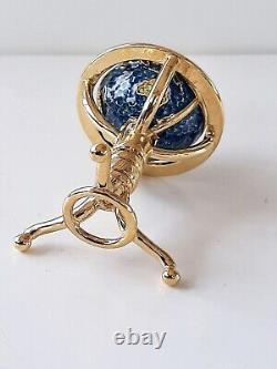 2001 Estee Lauder Plaisirs Bejewled Globe Compact de parfum solide RARE