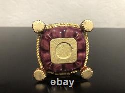 2002 Estee Lauder Jay Stronger Bejeweled Crown Pleasures Parfum Solid Compact