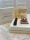 2002 Estee Lauder Jay Strongwater Compact De Parfum Solide Avec Couronne Incrustée De Bijoux, Mib