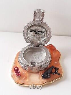2002 Estee Lauder bijou FROSTED IGLOO Compact parfum RARE