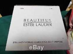 2003 Brillant Cardinal Estee Lauder Parfum Compact Nibb