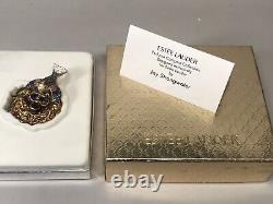 2003 Estee Lauder Perfume Solide Jeweled Nest Oeufs Plaisirs Compacts Eau Forte