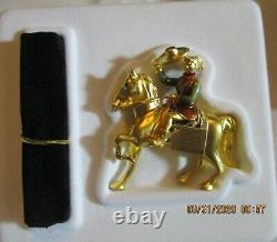 2003 Estee Lauder Rodeo Cowgirl Solid Pleasures Parfum Compact Gold Color