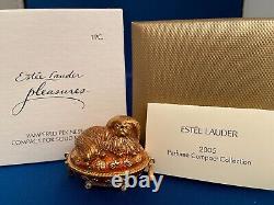 COMPACT SOLIDE ESTEE LAUDER PAMPERED PÉKINOISE avec PARFUM PLEASURES