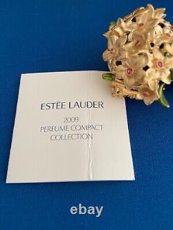 COMPACT SOLIDE ROMANTIC BOUQUET ESTEE LAUDER avec PARFUM BEAUTIFUL