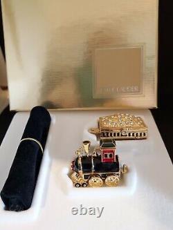Compact de parfum Vintage Estee Lauder Beautiful Locomotive