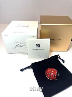 Compact de parfum solide BEAUTIFUL LOVELY LADYBUG Estee Lauder 2013 PLEIN/INUTILISÉ