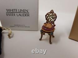 Compact de parfum solide pour chat choyé White Linen Estee Lauder 2004
