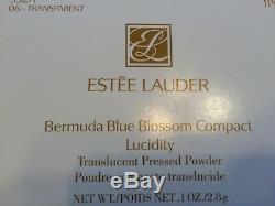 Compacte De Poudre De Cristal De Bermuda Bleue À Collectionner Exclusive D'estee Lauder