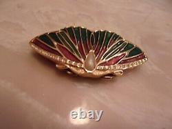 D'occasion Rare 1994 Estee Lauder Beautiful Butterfly Solid Perfume Compact