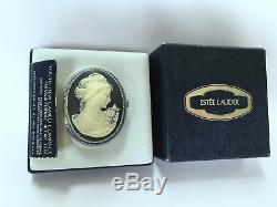 Estee Lauder 1977 Cameo Solid Parfum Compact In Orig. Coffret Vintage Ultra Rare