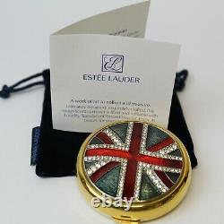 Estee Lauder 1997 Union Jack Royaume-uni Flag Lucidity Compact Mibb