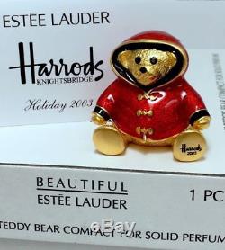 Estee Lauder 1/400 Harrods William Bear Solide Parfum Compact In Orig. Des Boites