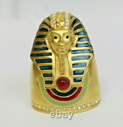 Estee Lauder 2001 Parfum Solide Compact Doré Sphinx Eygpt Pharaon Mib