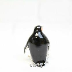 Estee Lauder 2001 Solid Perfume Compact Penguin Mom & Baby Mibb Linge Blanc