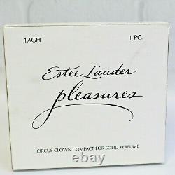 Estee Lauder 2001 Solid Perfume Compact Smiling Circus Clown Mibb Plaisirs