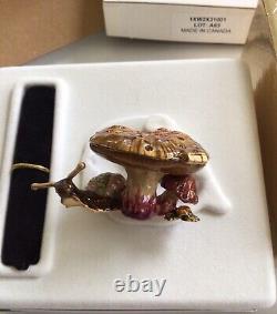 Estee Lauder 2003 Parfum Solide Compact Enchanted Mushroom Jay Strongwater Nib