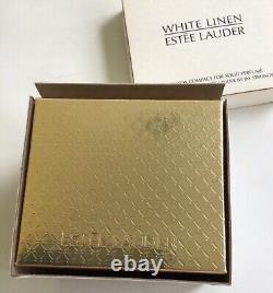 Estee Lauder 2003 Solid Perfume Compact Fiery Fox Jay Strongwater White Linennib