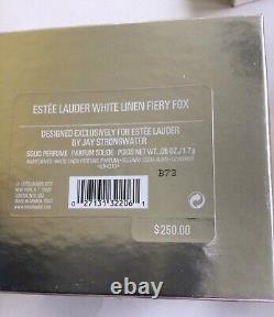 Estee Lauder 2003 Solid Perfume Compact Fiery Fox Jay Strongwater White Linennib
