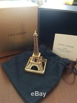 Estee Lauder 2006 Beyond Paradise Tour Eiffel Parfum Solide Compact Box Trinket