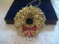 Estee Lauder 2006 Compact Perfumé Christmas Wreath Mint En Box