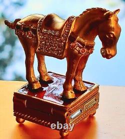 Estee Lauder 2009 Beautiful Imperial Horse Compact de Parfum Solide VINTAGE! Menthe