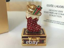 Estee Lauder 2009 Holiday Stocking Solid Parfum Compact Mib Strongwater