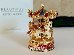 Estee Lauder 2018 Parfum Compact Complet Carousel Menthe Dans sa Boîte Magnifique
