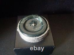 Estee Lauder Aliage Jade Button Box Compact Pour Parfum Solide 1977 Vide