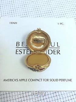 Estee Lauder American Apple Solid Parfum Compact In Orig. Boites Vtg Mibb