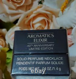 Estee Lauder Aromatics Élixir 40e Anniversaire Solide Parfume Collier. 04oz1.4g