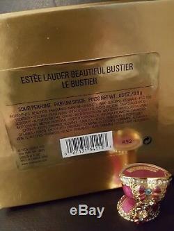 Estee Lauder Beautiful Bustier Compact For Solid Parfum Nouveau