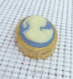 Estee Lauder Blue Cameo Vintage Youth-dew Solid Perfume Compact À Orig. Box Mib