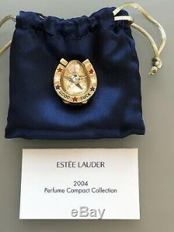 Estee Lauder Bonne Chance Horseshoe Perfume Compact