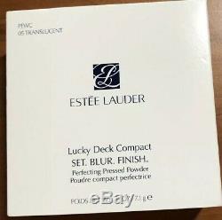Estee Lauder Chanceux Plate-forme Compact 05 Translucide Poudre Pressée 19' 0,25 Oz Le Nib