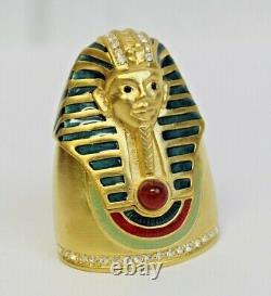 Estee Lauder Compact Solid Parfum 2001 Golden Sphinx Egypte Pharaon Mib