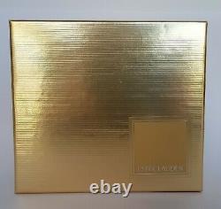 Estee Lauder Dazzling Gold Treasure Chest Solid Perfume Compact Nib 2001