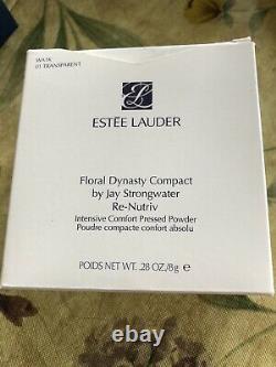 Estee Lauder Dynasty Floral Re-nutriv Poudre Pressée Compact Par Jay Strongwater