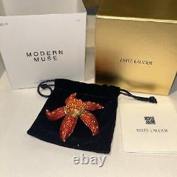 Estee Lauder Étoile de Mer Dansante 2017 Modern Muse Parfum Compact Orange avec Boîte
