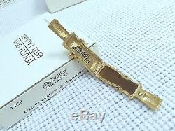 Estee Lauder Gold Flacon Avec Parfum Solid Diamonds Comp Dans Orig. Boite Rare