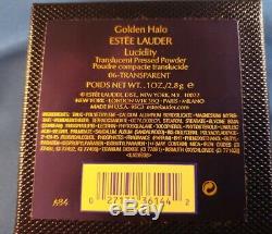 Estee Lauder Golden Halo Compact Poudre Pressée Lucidity 0,1 Oz 2,8 G Nouveauté De La Boîte