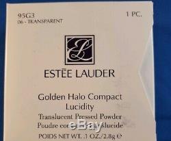 Estee Lauder Golden Halo Compact Poudre Pressée Lucidity 0,1 Oz 2,8 G Nouveauté De La Boîte