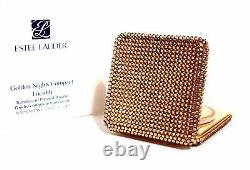 Estee Lauder Golden Nights Lucidity Pressed Powder Crystal Compact 2015 Plume