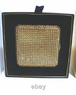 Estee Lauder Golden Nights Lucidity Pressed Powder Crystal Compact 2015 Plume