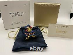 Estee Lauder Harrods 2004 Noel Teddy Bear Solid Parfum Compact