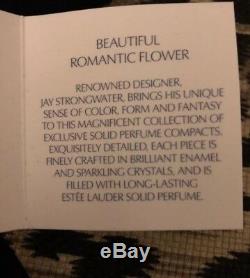 Estee Lauder / Jay Strongwater Jeweled Tiara Compact 2010 Nouveau Avec Boîte D'origine