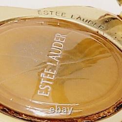 Estee Lauder LADY APPLE Poudrier Compact Collectible en or avec cristaux Swarovski rouges