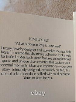 Estee Lauder LOVE LOCKET 2017 Collier Parfum Solide en Boîte