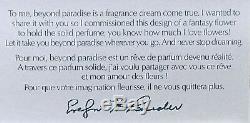 Estee Lauder / Lalique Fantasy Parfum De Fleurs Collier Solid Compact Orig. Des Boites